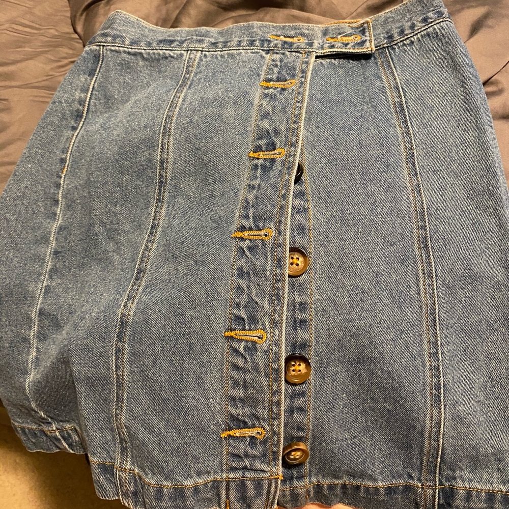 Forever21 midi button skirt